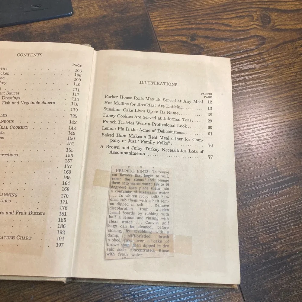 Magic Chef Cooking HC Cookbook 1935 Thrashed Customized Cut/Paste Copy Recipes
